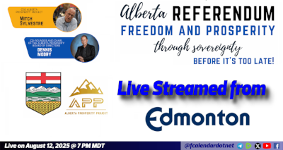 Livestream Event | Alberta Prosperity Project Townhall in Edmonton by the Alberta Prosperity Project Livestreamed by the FreedomCalendar.net